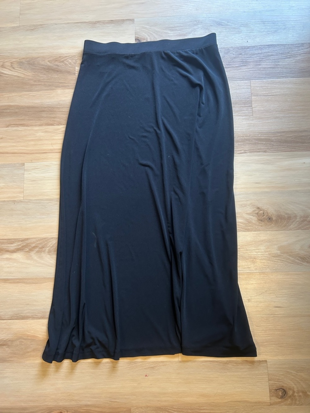 Evan Picone Black Maxi Skirt with Elastic Waist